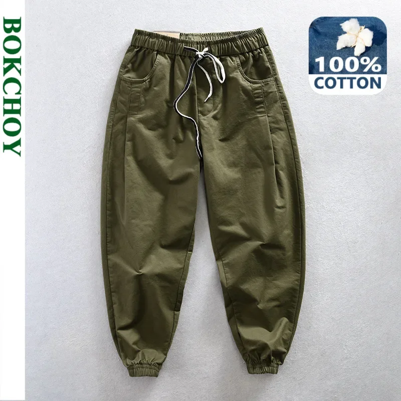Spring and Autumn New 100% Cotton Cargo Casual Pants Men Clothing Straight Loose Streetwear Joggers Men Trousers AZ633
Spring and Autumn New 100% Cotton Cargo Casual Pants Men Clothing Straight Loose Streetwear Joggers Men Trousers AZ633