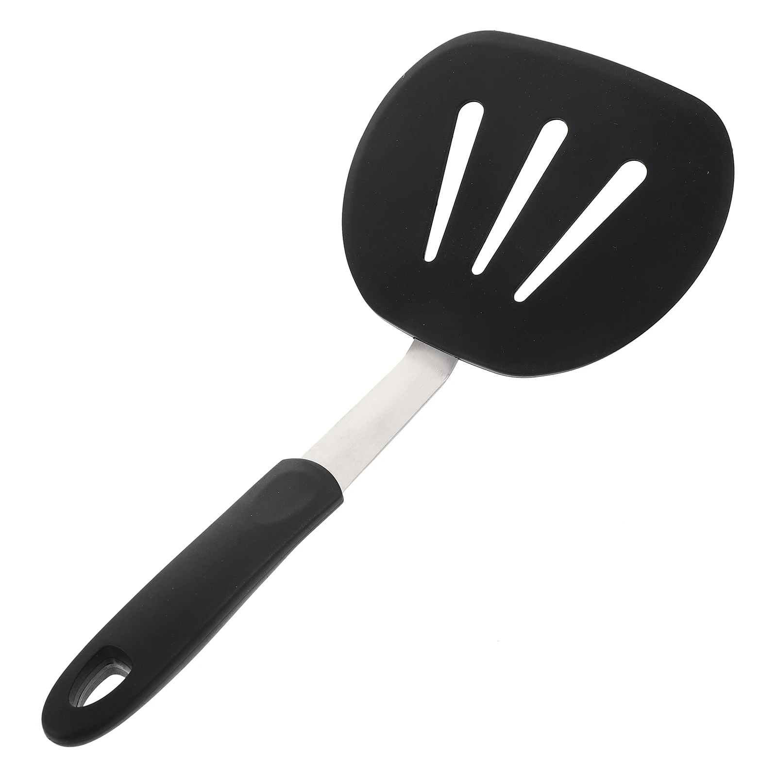 Steak Spatula Non-stick Slotted Stainless Steel Black Kitchen Gadget Hanging Hole BBQ Picnic Home Restaurant Hotel Use
Steak Spatula Non-stick Slotted Stainless Steel Black Kitchen Gadget Hanging Hole BBQ Picnic Home Restaurant Hotel Use