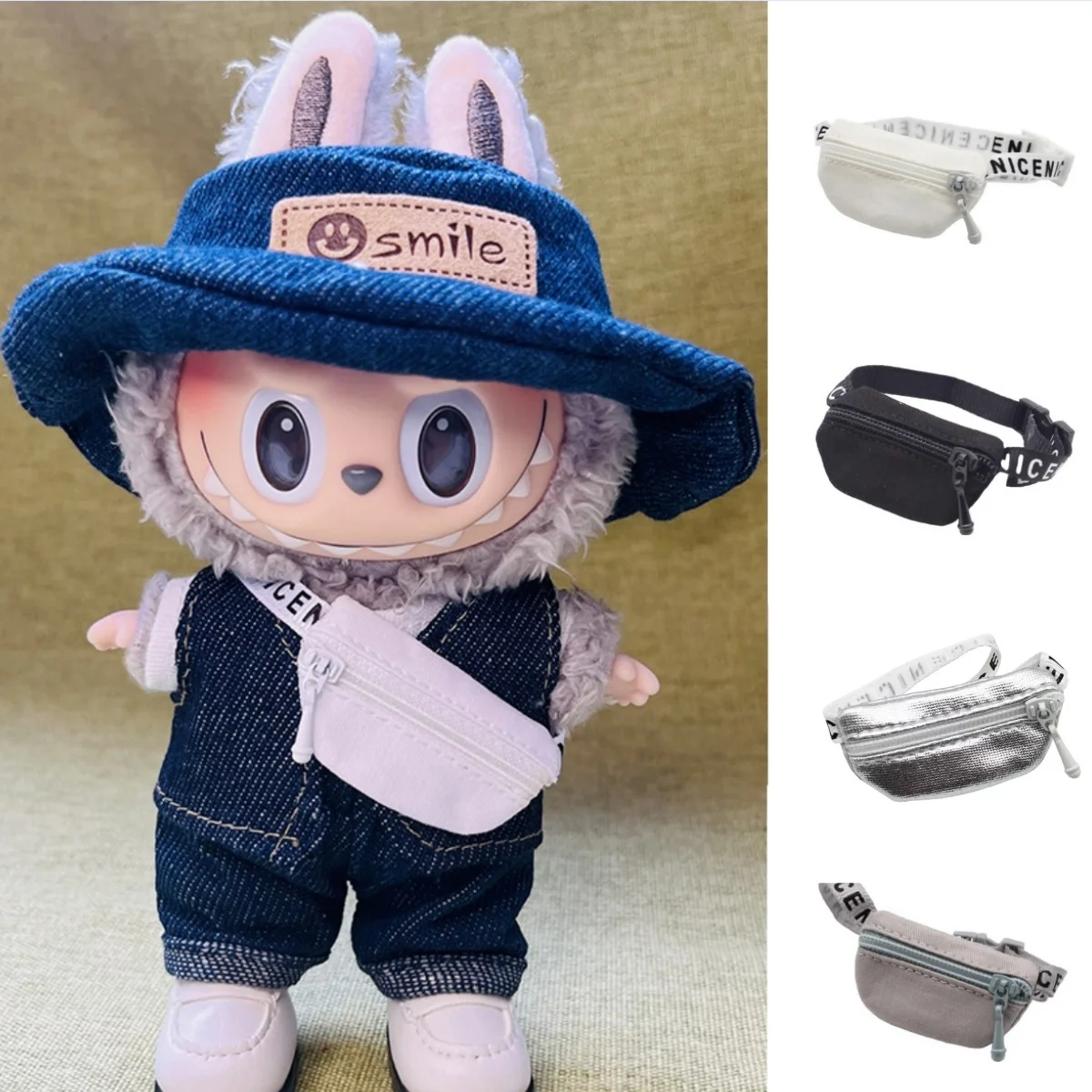 Labubu Bag For 15cm/17cm V1 V2 Doll Leisure Sporty Crossbody Bag 1/6 1/8 1/12 BJD Dolls DIY Waist Bags Accessories Belt Bag Gift
Labubu Bag For 15cm/17cm V1 V2 Doll Leisure Sporty Crossbody Bag 1/6 1/8 1/12 BJD Dolls DIY Waist Bags Accessories Belt Bag Gift