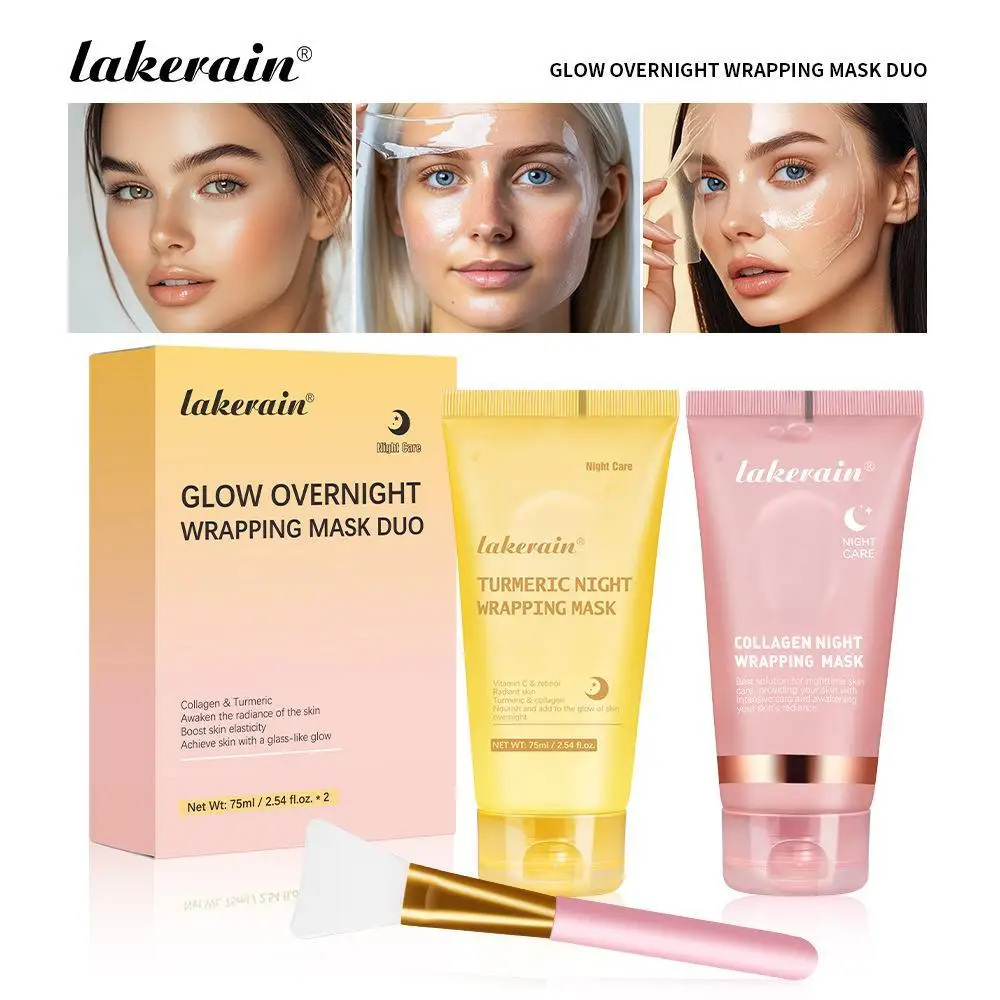 2pcs/set Turmeric & Collagen Night Peel Off Mask Deep Moisturizing Brightning Hydration Sleeping Mask Skin Care
2pcs/set Turmeric & Collagen Night Peel Off Mask Deep Moisturizing Brightning Hydration Sleeping Mask Skin Care