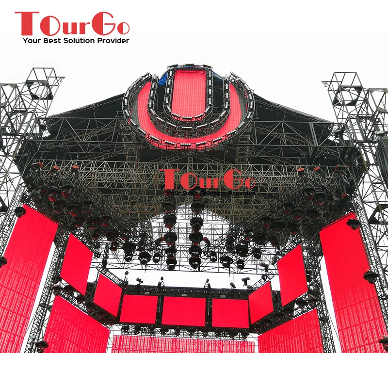 TourGo Outdoor Portable Music Festival Stage with Roof Truss System for Concert
TourGo Outdoor Portable Music Festival Stage with Roof Truss System for Concert