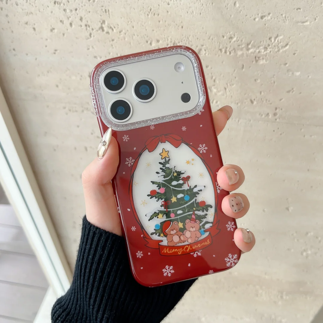Merry Christmas Tree New Year Gift small Bear pattern Case For iPhone 17 16 15 14 13 Pro Max 15 Pro 16 Pro protector Cover
Merry Christmas Tree New Year Gift small Bear pattern Case For iPhone 17 16 15 14 13 Pro Max 15 Pro 16 Pro protector Cover