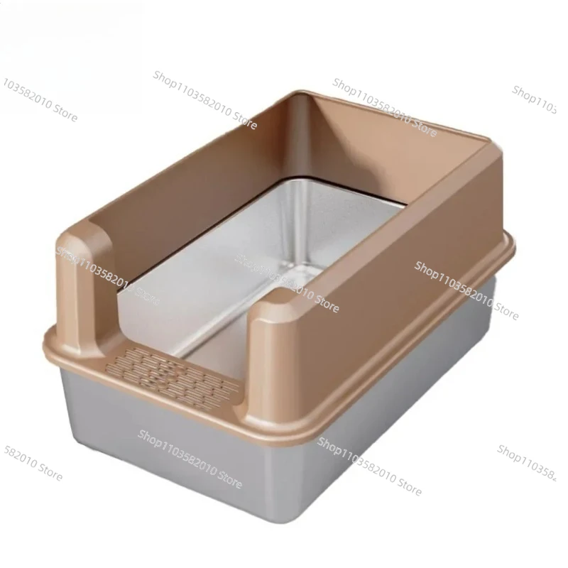 High-Sided Stainless Steel Cat Litter Box - Non-Stick, Anti-Leakage & Easy Clean Enclosed Toilet
High-Sided Stainless Steel Cat Litter Box - Non-Stick, Anti-Leakage & Easy Clean Enclosed Toilet