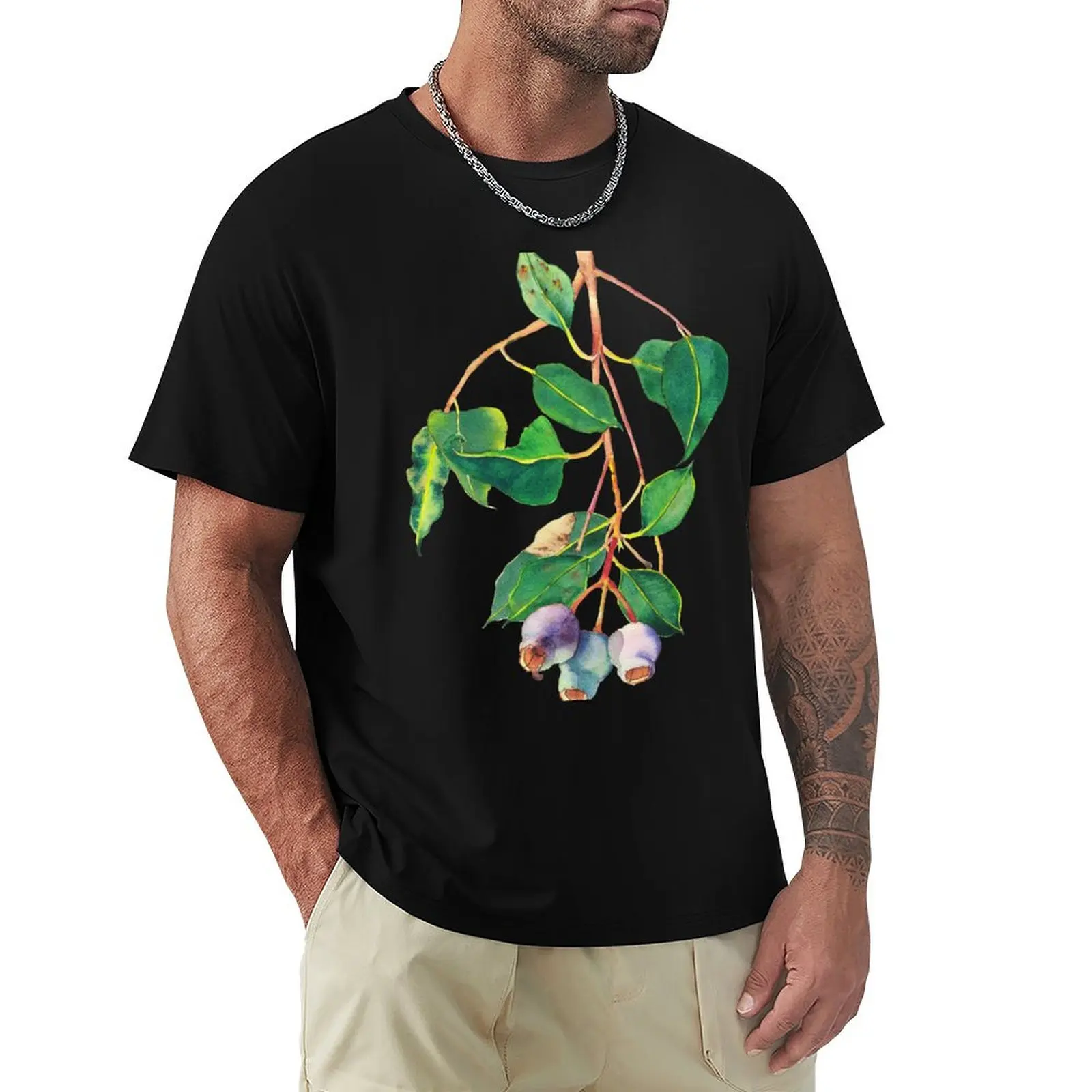 Eucalyptus branch with gumnuts - watercolour T-Shirt man t shirt tees cheap stuff mens t shirts
Eucalyptus branch with gumnuts - watercolour T-Shirt man t shirt tees cheap stuff mens t shirts