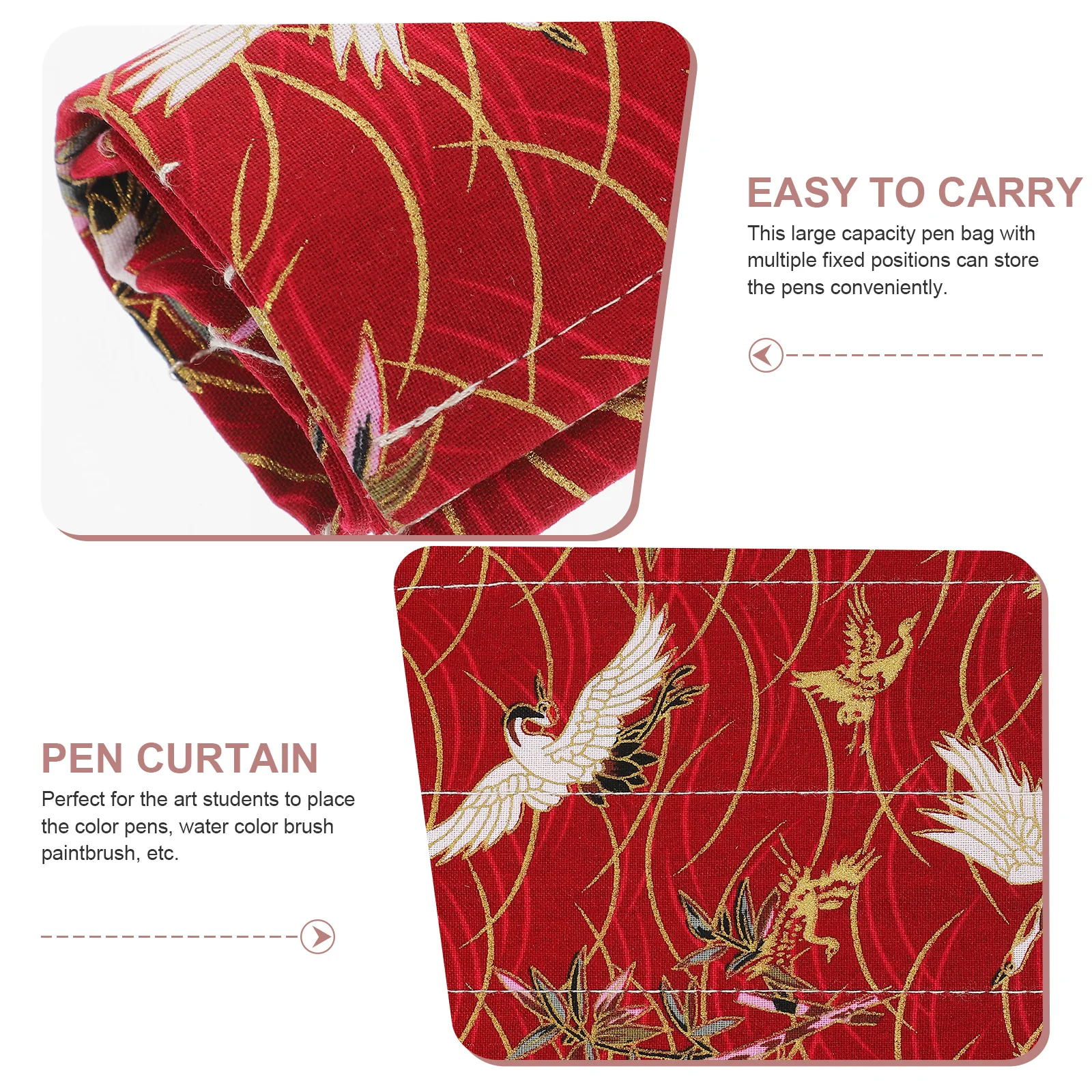 Fashionable Roll Up Pen Bag with Multiple Fixed Positions for Art Brushes Pencils and Fountain Pens Pencil Roll
Fashionable Roll Up Pen Bag with Multiple Fixed Positions for Art Brushes Pencils and Fountain Pens Pencil Roll