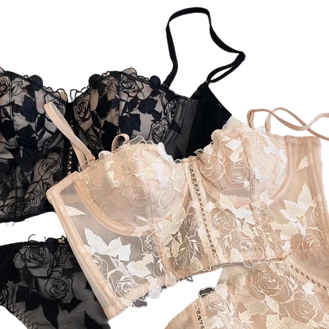 KUCLUT Floral Hollow Out Embroidery Thin Pad Cotton Bralette, Women Sexy Underwear Ladies Lingerie Panties Tank Push Up Bra Set
KUCLUT Floral Hollow Out Embroidery Thin Pad Cotton Bralette, Women Sexy Underwear Ladies Lingerie Panties Tank Push Up Bra Set