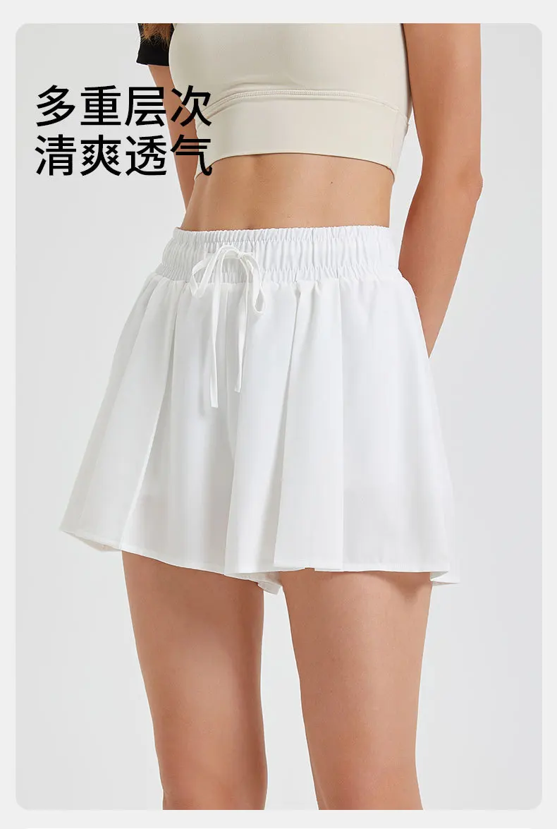 Loose Pleated Sports Shorts for Women, Quick Dry Running Shorts, Anti Running, High Waisted, Tight Shorts, Summer, 2023
Loose Pleated Sports Shorts for Women, Quick Dry Running Shorts, Anti Running, High Waisted, Tight Shorts, Summer, 2023