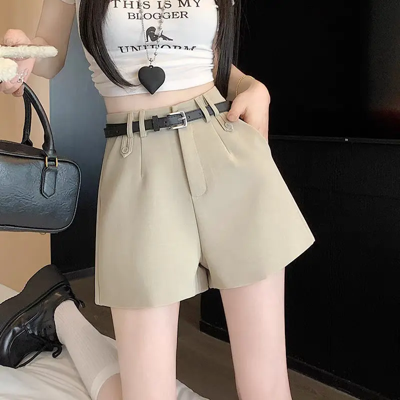 Women Casual A Line Shorts 2025 Summer New Solid High Waist Suit Shorts Temperament Office Lady Wide Leg Short Pants Chic Wh1
Women Casual A Line Shorts 2025 Summer New Solid High Waist Suit Shorts Temperament Office Lady Wide Leg Short Pants Chic Wh1
