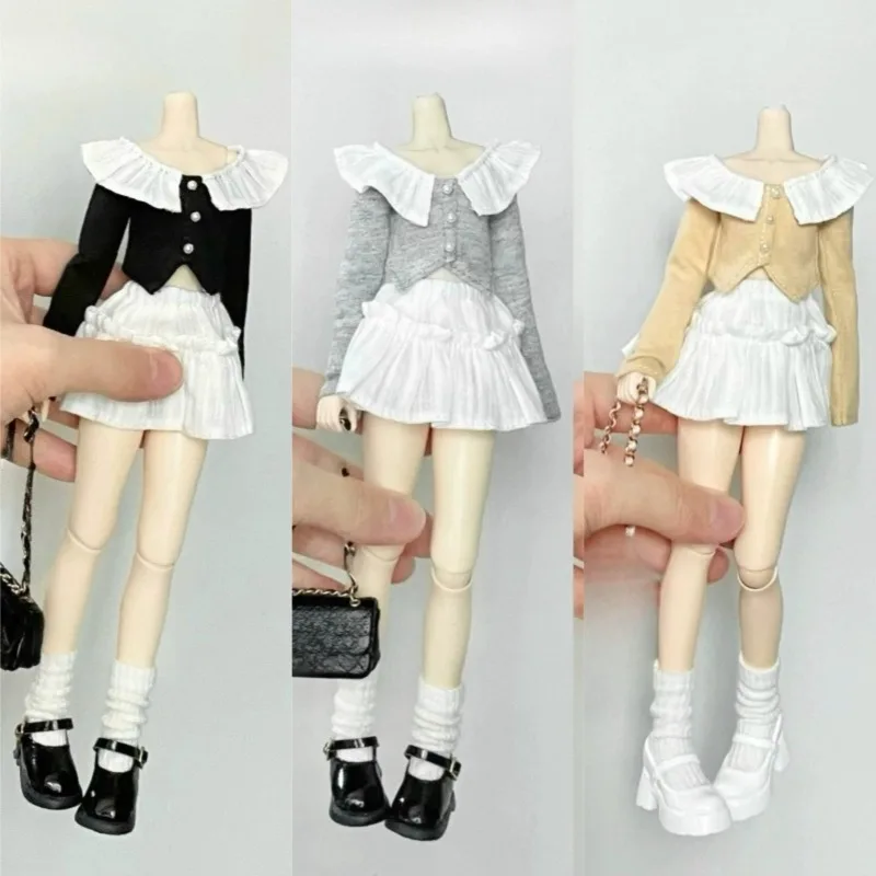 1/6 Scale Action Figures Body Decor Lotus Leaf Collar Long Sleeves Slit T-shirt White Short Skirt Clothes for Ob24 Blythe Dolls
1/6 Scale Action Figures Body Decor Lotus Leaf Collar Long Sleeves Slit T-shirt White Short Skirt Clothes for Ob24 Blythe Dolls
