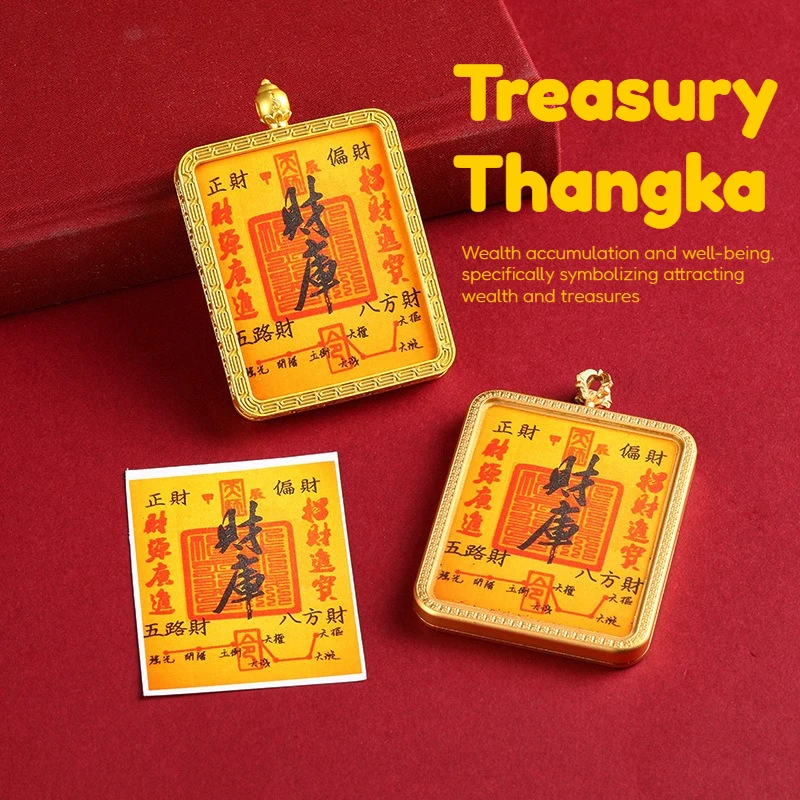 Tangka Treasury Handmade Pendant Rope Necklace Stay Safe Wealth and Treasures Buddha Amulet Tracing Gold Cord Jewelry Accessory
Tangka Treasury Handmade Pendant Rope Necklace Stay Safe Wealth and Treasures Buddha Amulet Tracing Gold Cord Jewelry Accessory
