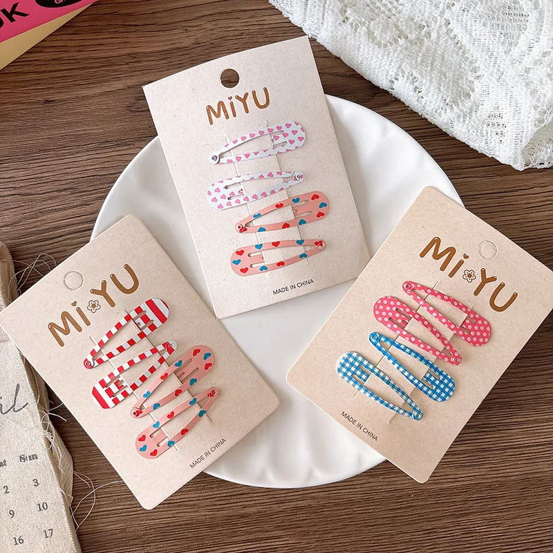 4pcs BB Clip for Children Kids Barrettes Bangs Side Clip Polka Dot Love Girls Hair Clips Hairpins Hair Accessories Kids Headwear
4pcs BB Clip for Children Kids Barrettes Bangs Side Clip Polka Dot Love Girls Hair Clips Hairpins Hair Accessories Kids Headwear