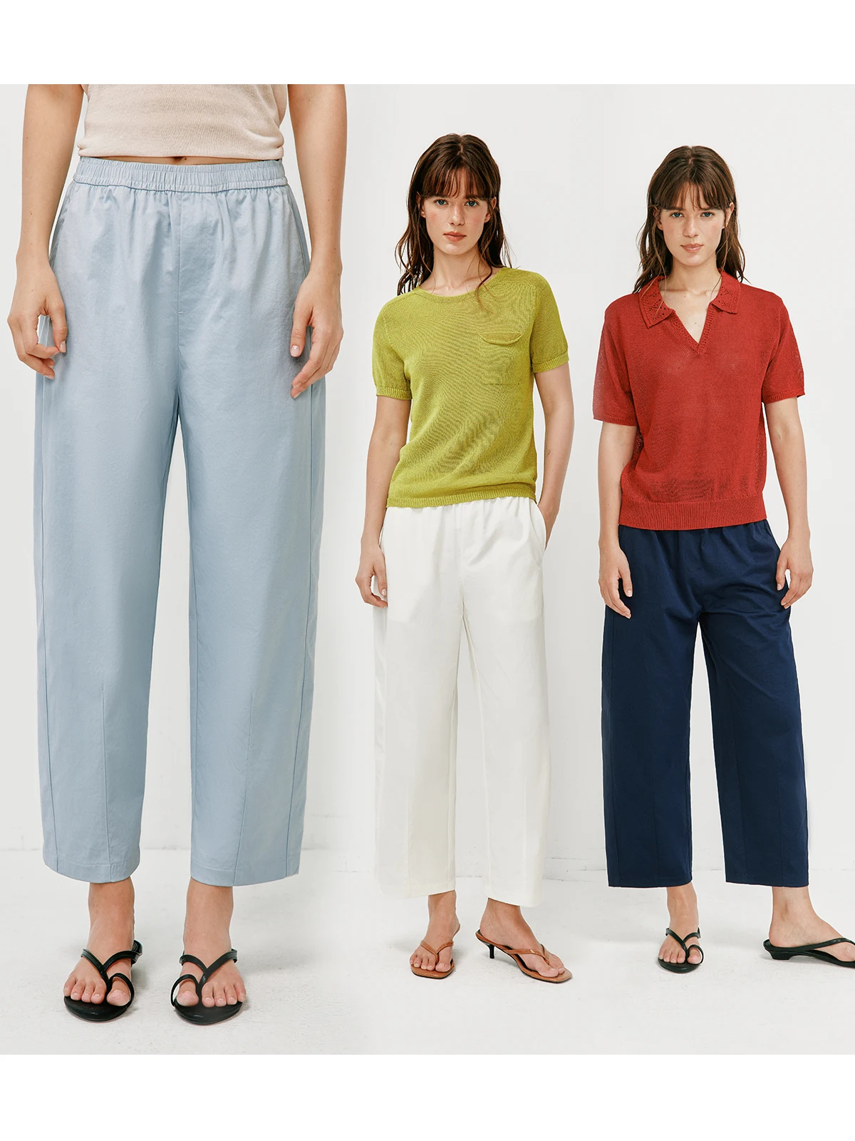 Anti-Wrinkle Freshness Straight Leg Micro-Cone Elastic Waist Casual Pants Polyester Fabric Slanting Texture Versatile Slimming
Anti-Wrinkle Freshness Straight Leg Micro-Cone Elastic Waist Casual Pants Polyester Fabric Slanting Texture Versatile Slimming