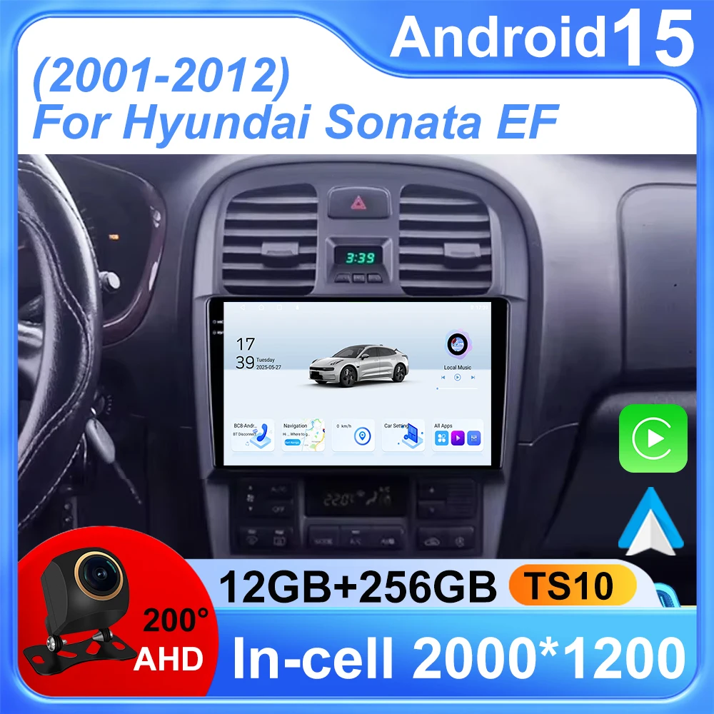 Android 15 Car Radio For Hyundai Sonata EF 2001 - 2012 GPS Multimedia Player Navi Head Unit 360 Camera Video Wireless Carplay BT
Android 15 Car Radio For Hyundai Sonata EF 2001 - 2012 GPS Multimedia Player Navi Head Unit 360 Camera Video Wireless Carplay BT