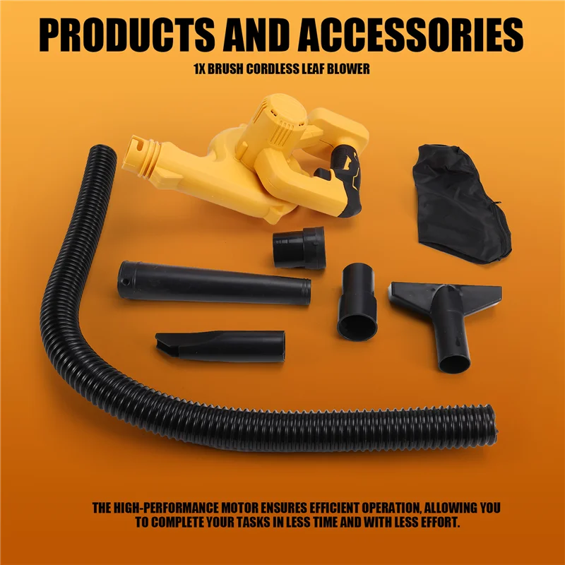 Brush Cordless Leaf Blower For Dewalt Battery 2-In-1 Air Blower And Vacuum (No Battery)
Brush Cordless Leaf Blower For Dewalt Battery 2-In-1 Air Blower And Vacuum (No Battery)