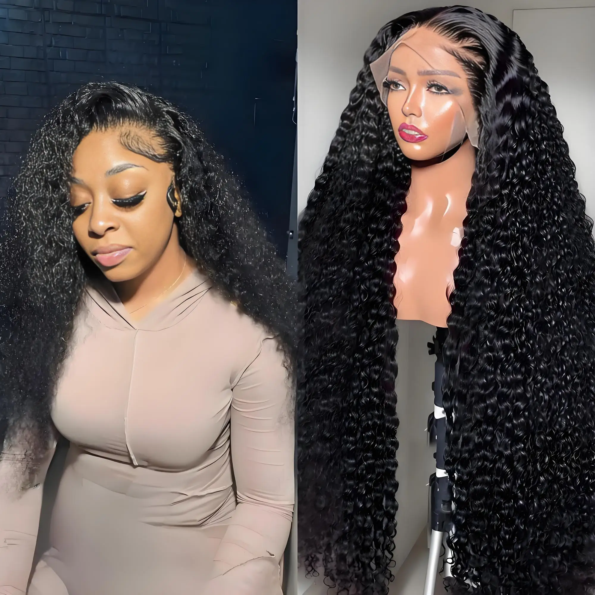 13x4 13x6 Hd Water Wave Human Hair Frontal Wigs 200 Density Transparent Lace Front Wig 40 Inch Pre Plucked Front Wig For Women
13x4 13x6 Hd Water Wave Human Hair Frontal Wigs 200 Density Transparent Lace Front Wig 40 Inch Pre Plucked Front Wig For Women