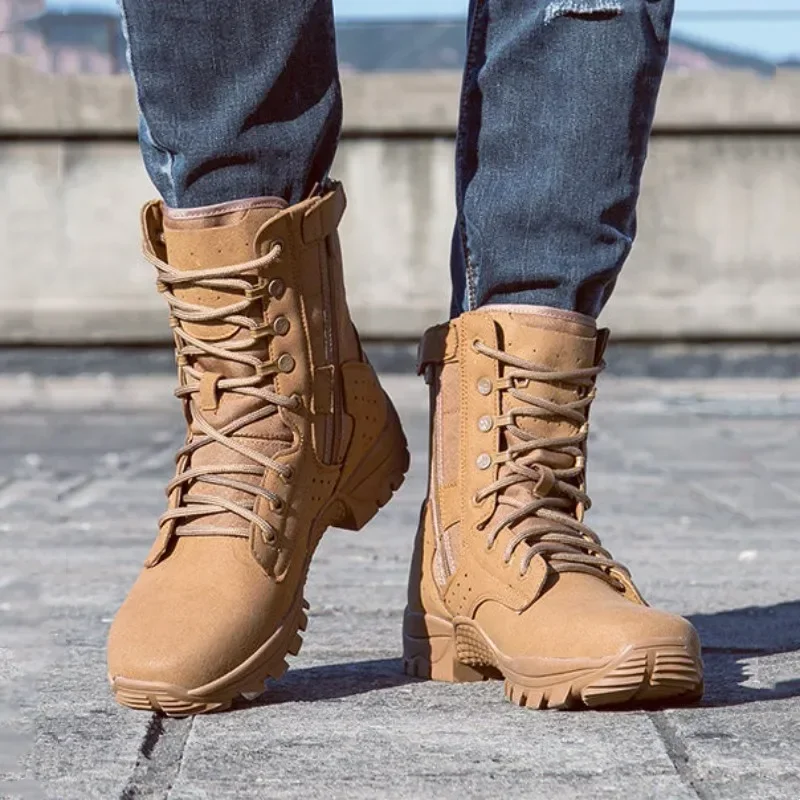 2025 new combat training boots men's ultra-light outdoor waterproof training boots cowhide anti-puncture breathable desert boots
2025 new combat training boots men's ultra-light outdoor waterproof training boots cowhide anti-puncture breathable desert boots