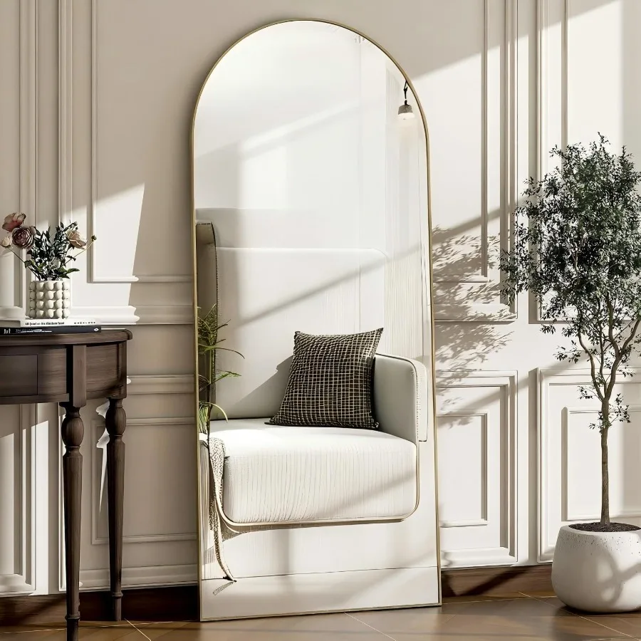 21"x64" Arched Full Length Mirror Full Body Mirror Gold
21"x64" Arched Full Length Mirror Full Body Mirror Gold