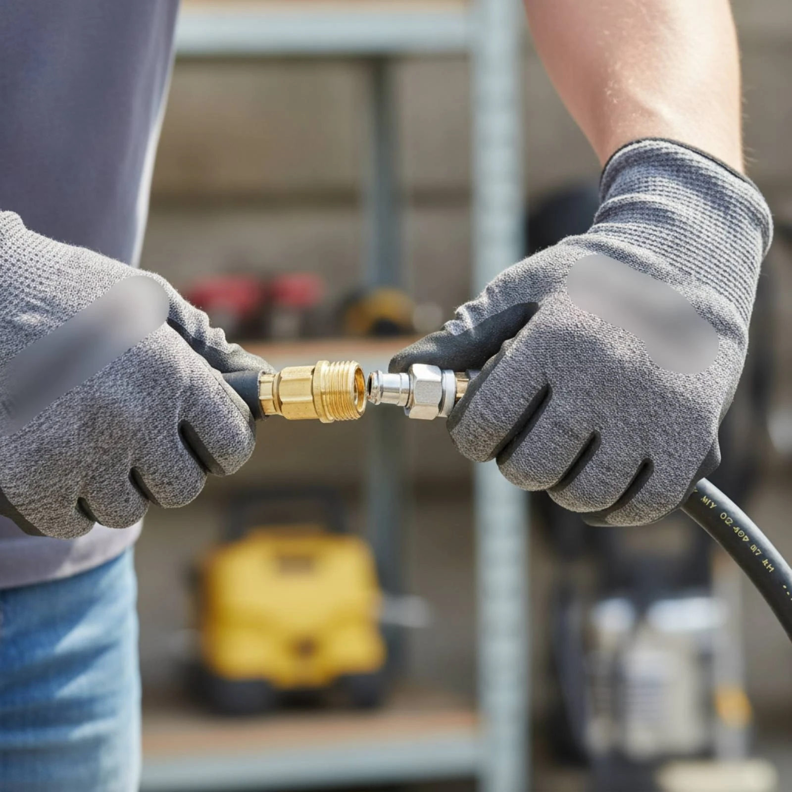 Pressure Washer Hose with Quick-Connect Fittings 4200 PSI High-Pressure Cleaning Hose Heavy-Duty Reinforced for Vehicle Washing
Pressure Washer Hose with Quick-Connect Fittings 4200 PSI High-Pressure Cleaning Hose Heavy-Duty Reinforced for Vehicle Washing