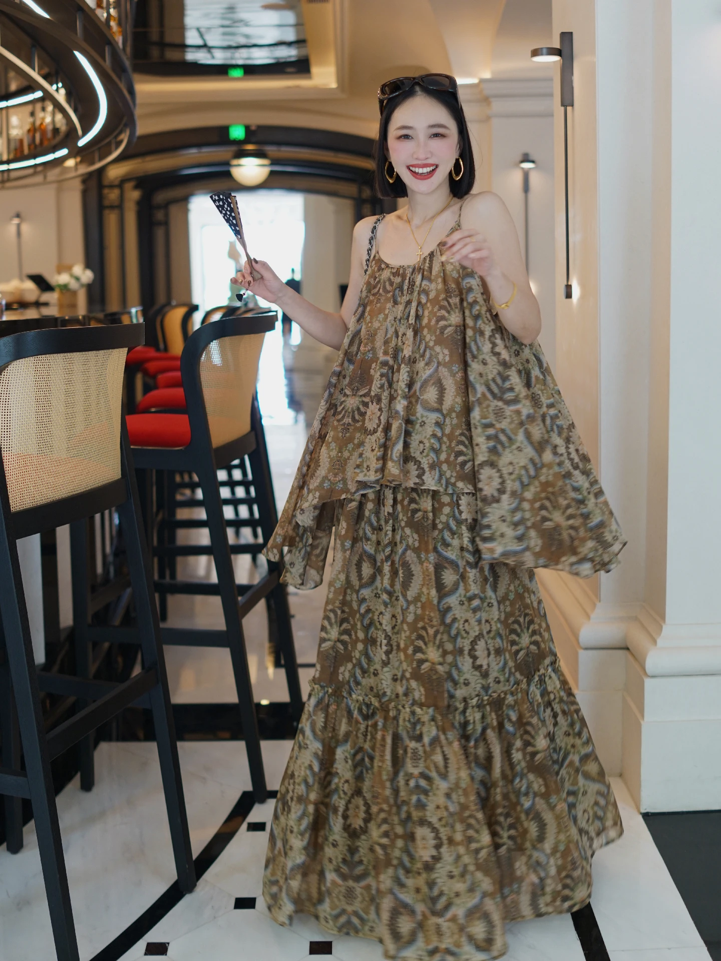 Romantic Loose Leopard Print Skirt Set with Strap Top Summer Anti-Wrinkle High Waist V-Ne Two-Piece Women's Faion Ensemble
Romantic Loose Leopard Print Skirt Set with Strap Top Summer Anti-Wrinkle High Waist V-Ne Two-Piece Women's Faion Ensemble