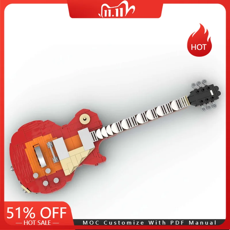 318 Parts Concert Cool Exquisite Guitar Model Moc Building Blocks Creative Assembly Display Toys Children Adults Christmas Gifts
318 Parts Concert Cool Exquisite Guitar Model Moc Building Blocks Creative Assembly Display Toys Children Adults Christmas Gifts