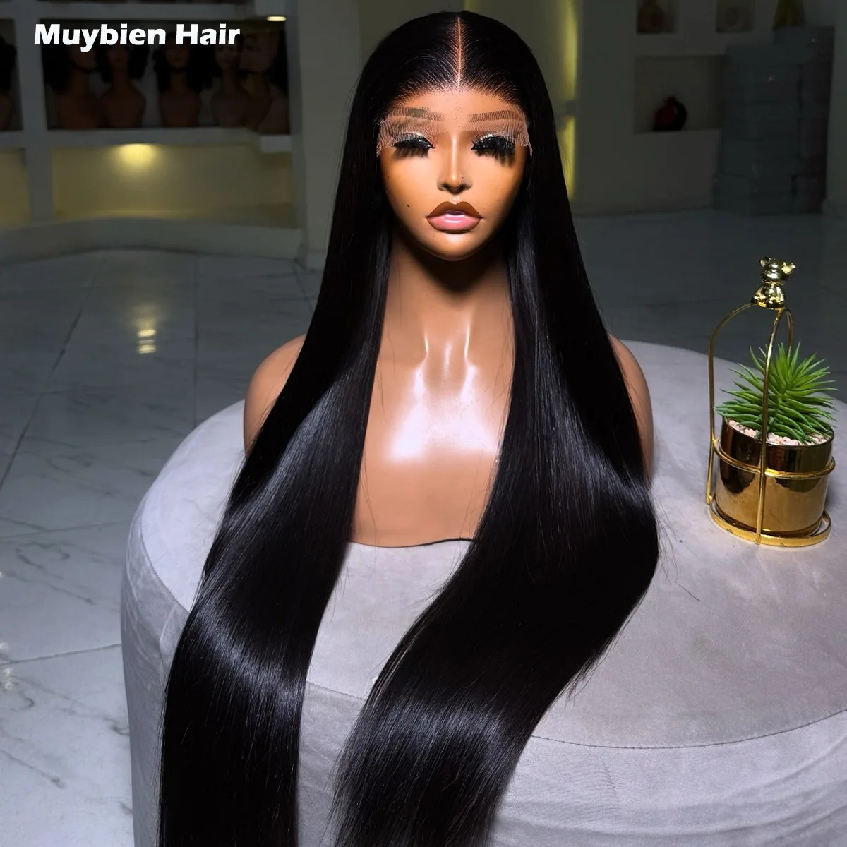 Super Double Drawn Natural Black Bone Straight Ready to Wear Wig Human Hair 13x4 HD Lace Front Glue-Less Wig for Black Woman
Super Double Drawn Natural Black Bone Straight Ready to Wear Wig Human Hair 13x4 HD Lace Front Glue-Less Wig for Black Woman