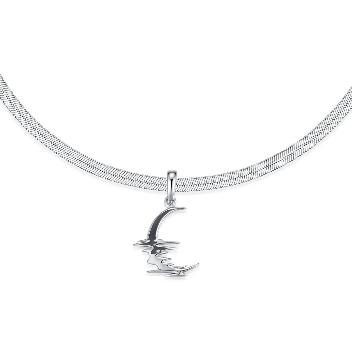 2022 Summer New Streamer Series Crescent Enamel Pendant Flat Snake Bone Chain Necklace Is Simple and Fashionable
2022 Summer New Streamer Series Crescent Enamel Pendant Flat Snake Bone Chain Necklace Is Simple and Fashionable