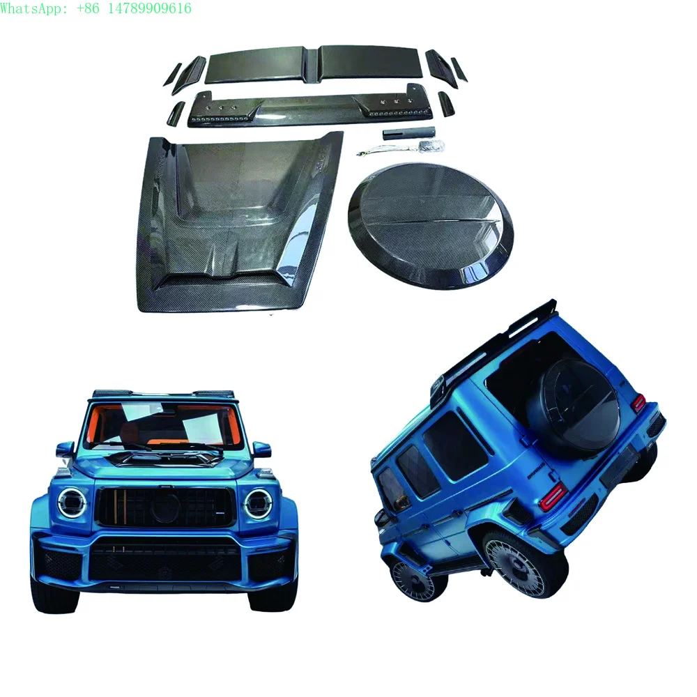 Full Custom Build With Old-to-new Body Kit ConversionFor Dry Carbon Fiber Parts For G-Class W465 - Hood, Roof Lights, Spoiler,
Full Custom Build With Old-to-new Body Kit ConversionFor Dry Carbon Fiber Parts For G-Class W465 - Hood, Roof Lights, Spoiler,