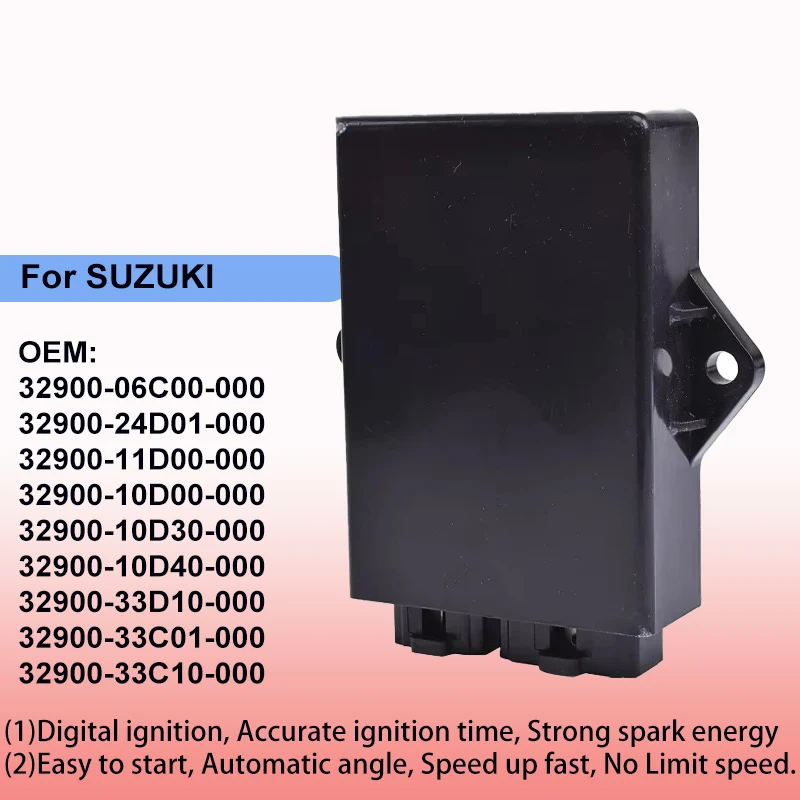 Digital Ignition CDI Unit Box Igniter Starter Ignitor For SUZUKI 32900-24D01-000 32900-11D00-000 32900-10D00-000 32900-06C00-000
Digital Ignition CDI Unit Box Igniter Starter Ignitor For SUZUKI 32900-24D01-000 32900-11D00-000 32900-10D00-000 32900-06C00-000