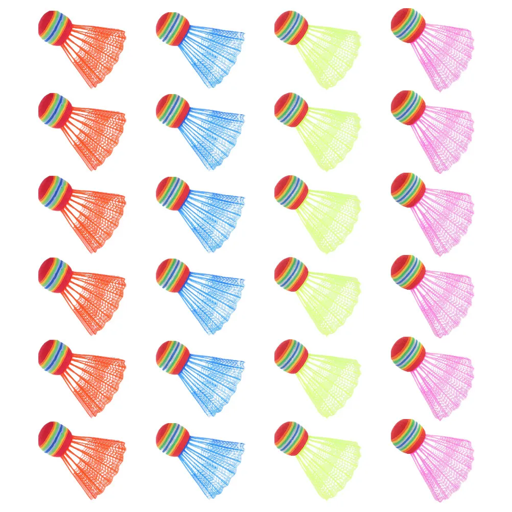 24Pcs Children's Colorful Badminton Shuttlecocks Large Head Lightweight Foam Plastic Indoor Outdoor Sports Supplies
24Pcs Children's Colorful Badminton Shuttlecocks Large Head Lightweight Foam Plastic Indoor Outdoor Sports Supplies