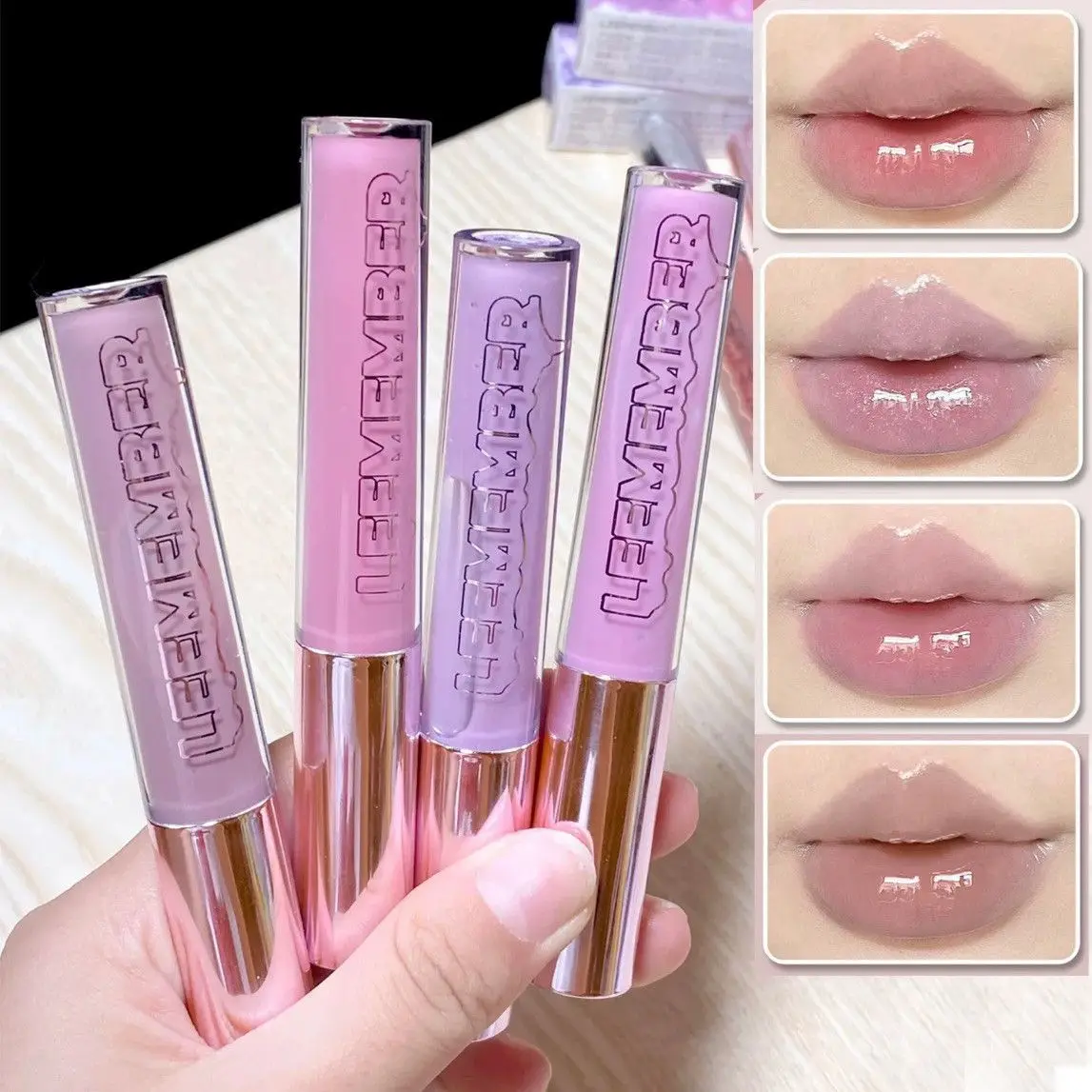 LEEMEMBER Dream Core Limited Water Mirror Purple Lip Gloss Ice Permeable Light Lip Glaze Essence Moisturize Lips Makeup
LEEMEMBER Dream Core Limited Water Mirror Purple Lip Gloss Ice Permeable Light Lip Glaze Essence Moisturize Lips Makeup