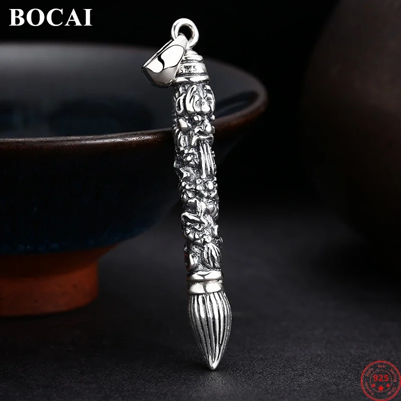 BOCAI S925 Стерлингового Серебра Подвеска Подвеска для Мужчин Женщин Ретро Судья Чжун Куй Кисть Для Каллиграфии Амулет Панк Ювелирные Изделия Оптом
BOCAI S925 Стерлингового Серебра Подвеска Подвеска для Мужчин Женщин Ретро Судья Чжун Куй Кисть Для Каллиграфии Амулет Панк Ювелирные Изделия Оптом