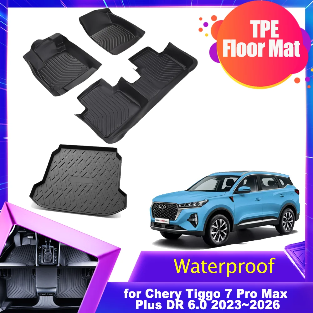 Car Floor Mat for Chery Tiggo 7 Pro Max Plus DR 6.0 2023~2026 TPE Liner Trunk Foot Pad Waterproof Non-slip Protector Accessories
Car Floor Mat for Chery Tiggo 7 Pro Max Plus DR 6.0 2023~2026 TPE Liner Trunk Foot Pad Waterproof Non-slip Protector Accessories