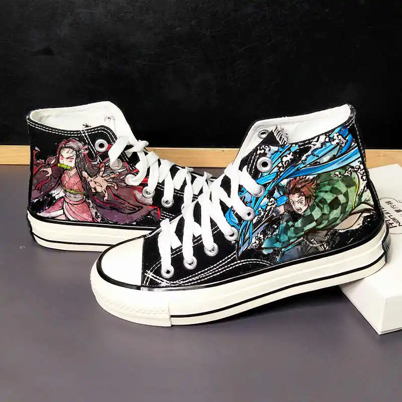 Demon Slayer: Kimetsu No Yaiba Kochou Kanae, новые высокие парусиновые туфли с героями мультфильмов, дышащие туфли на плоской подошве для пары, подарок на фестиваль
Demon Slayer: Kimetsu No Yaiba Kochou Kanae, новые высокие парусиновые туфли с героями мультфильмов, дышащие туфли на плоской подошве для пары, подарок на фестиваль