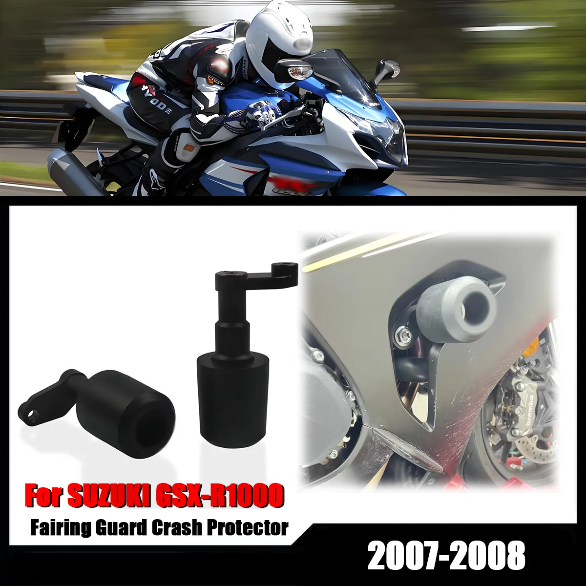 For Suzuki GSX-R1000 GSXR1000 GSX R1000 Motorcycle Accessories CNC Aluminum Frame Slider Guard Fairing Crash Protector 2007-2008
For Suzuki GSX-R1000 GSXR1000 GSX R1000 Motorcycle Accessories CNC Aluminum Frame Slider Guard Fairing Crash Protector 2007-2008