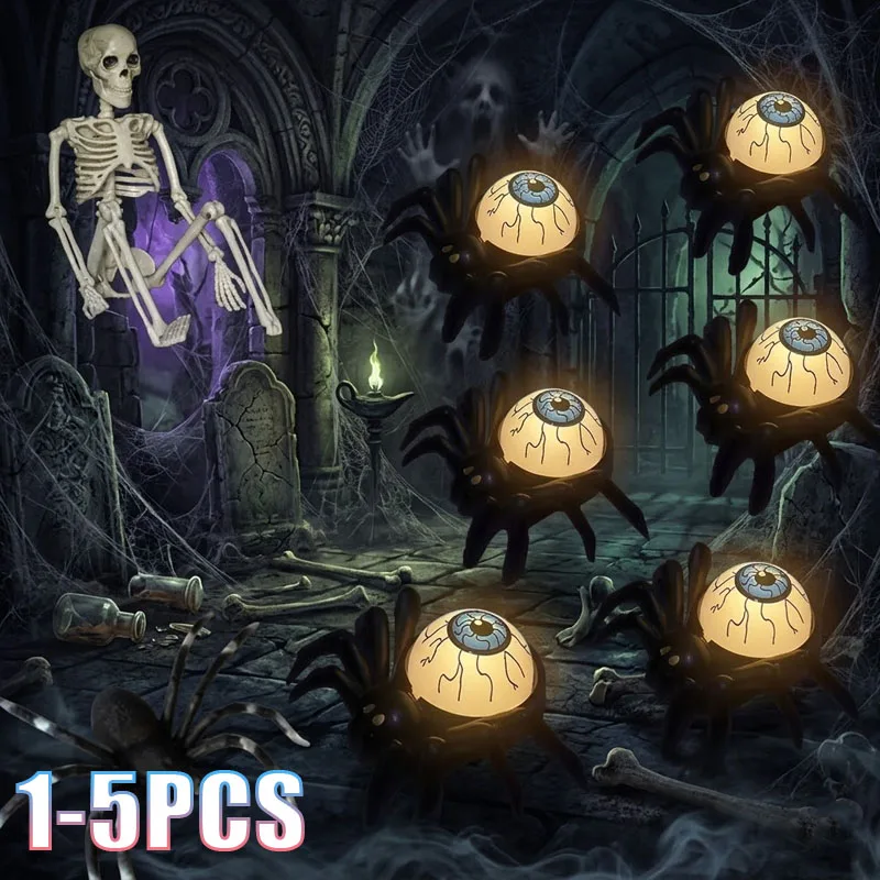 1-5PCS Halloween Glowing Eyeball Candle Spider Legs and Pumpkin LED Light for Haunted House Party Favor Atmosphere Decoration
1-5PCS Halloween Glowing Eyeball Candle Spider Legs and Pumpkin LED Light for Haunted House Party Favor Atmosphere Decoration