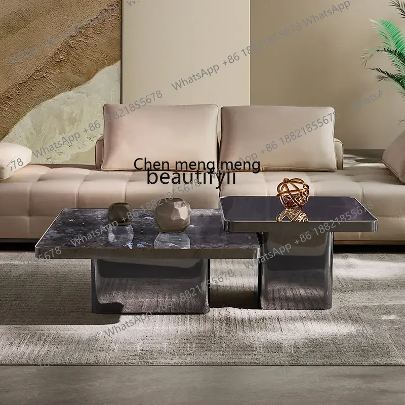 zq Natural Stone Tea Table Italian Minimalist Square Coffee Table Combination Natural Marble Tea Table
zq Natural Stone Tea Table Italian Minimalist Square Coffee Table Combination Natural Marble Tea Table