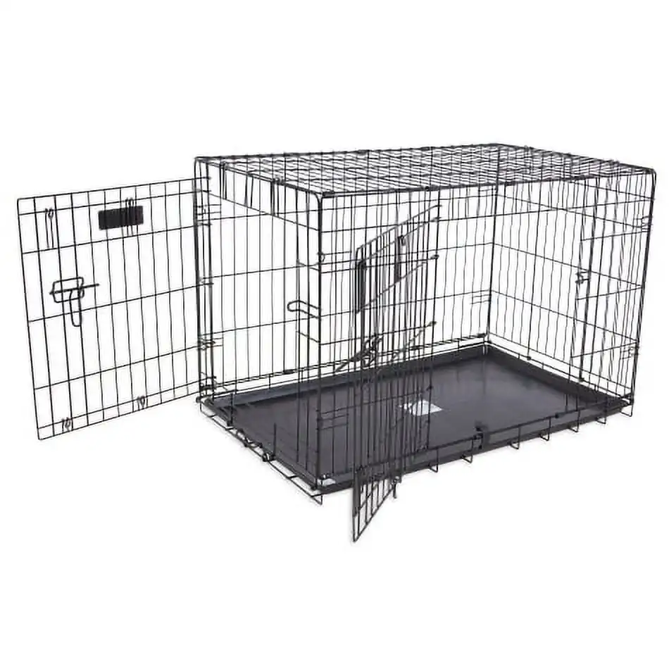 Precision Pet Products 2-Door Wire Dog Crate, Small, 36" for Dogs 50-70 lb, Black
Precision Pet Products 2-Door Wire Dog Crate, Small, 36" for Dogs 50-70 lb, Black