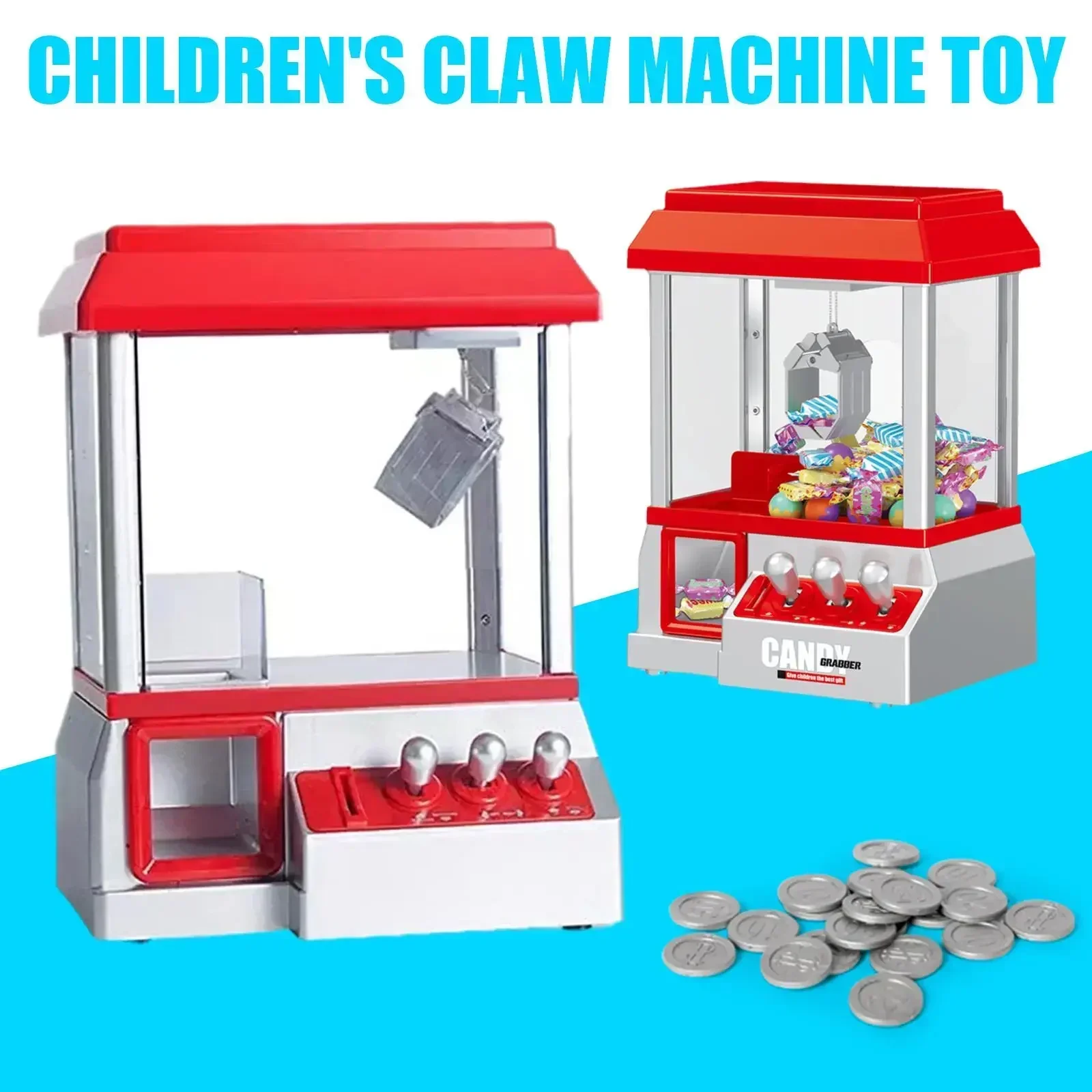 Mini Kids Coin Operated Play Game DIY Doll Claw Machine Toy Claw Catch Toy Crane Coin Candy Machines Music Doll Xmas Gifts
Mini Kids Coin Operated Play Game DIY Doll Claw Machine Toy Claw Catch Toy Crane Coin Candy Machines Music Doll Xmas Gifts