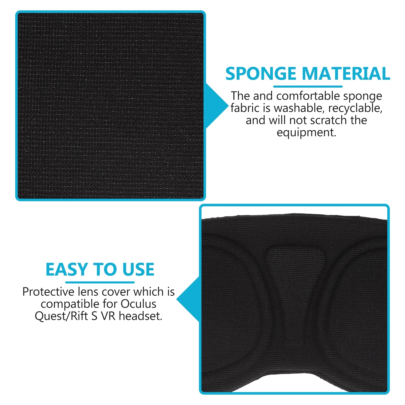 VR Protective Sponge Shield Vr Lens Cover Rift S Dustproof Lightweight Portable -Compatible Camera Lens Accessory
VR Protective Sponge Shield Vr Lens Cover Rift S Dustproof Lightweight Portable -Compatible Camera Lens Accessory