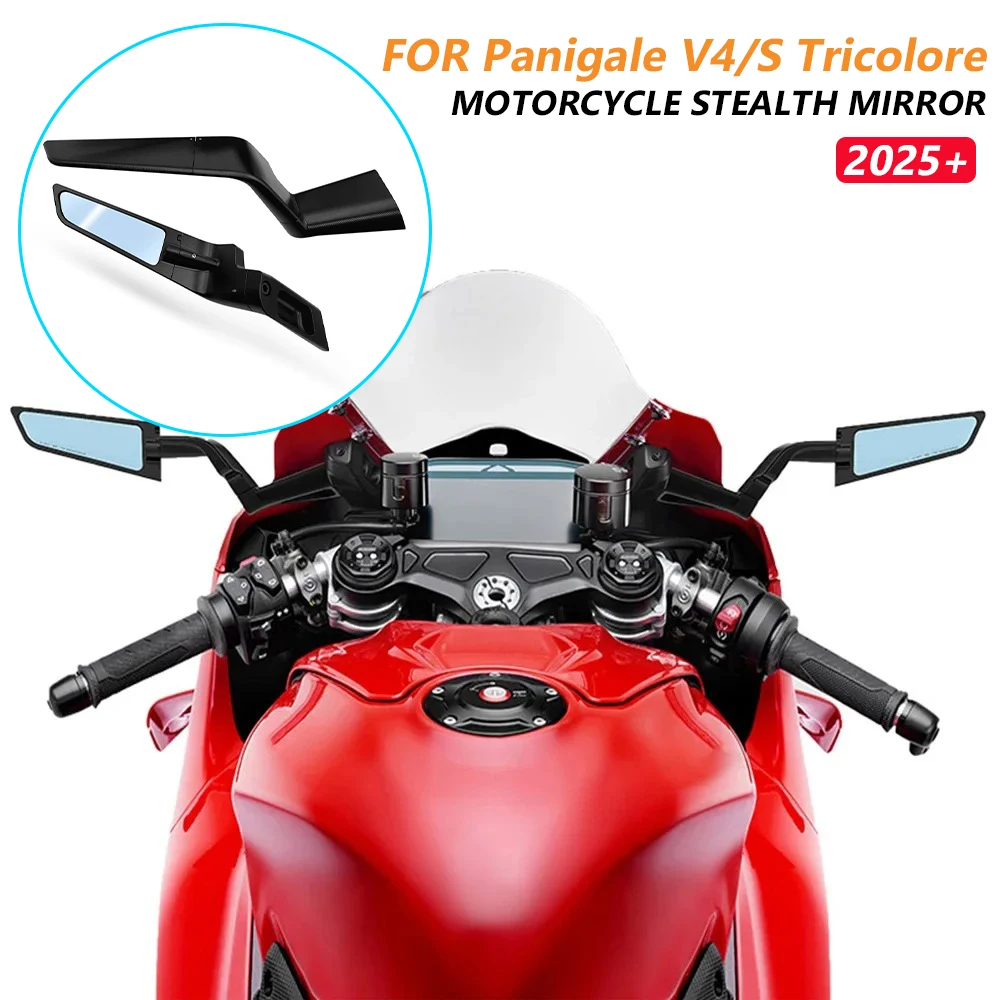 Motorcycle Aero-Foil Vision for Panigale V4S 2025 V4 Tricolore Rotatable Lateral Wind Blade Wing Mirrors Mounting Support Kit
Motorcycle Aero-Foil Vision for Panigale V4S 2025 V4 Tricolore Rotatable Lateral Wind Blade Wing Mirrors Mounting Support Kit