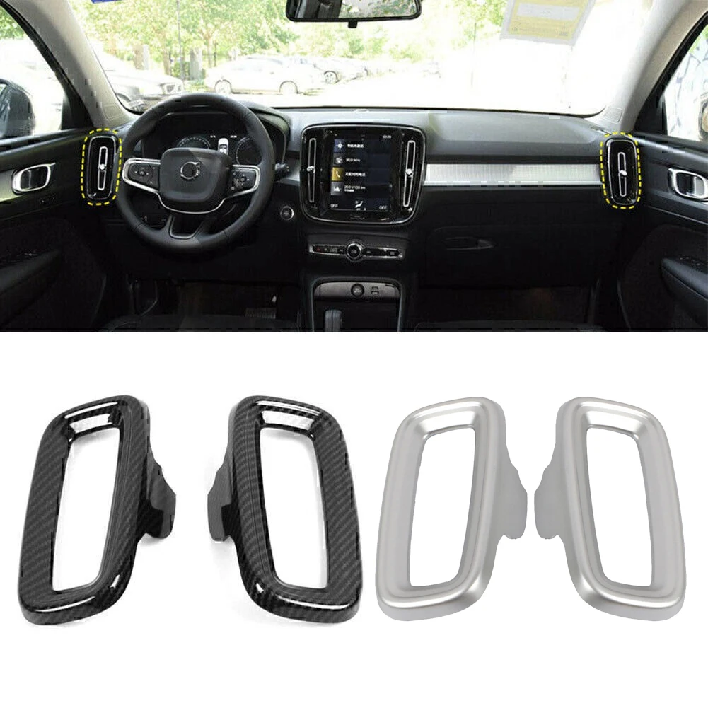 2pcs ABS Car Front Side Air Outlet Vent Cover Trims For Volvo For XC40 2019-2022 Carbon Fiber Black Matte Silver Left Right
2pcs ABS Car Front Side Air Outlet Vent Cover Trims For Volvo For XC40 2019-2022 Carbon Fiber Black Matte Silver Left Right