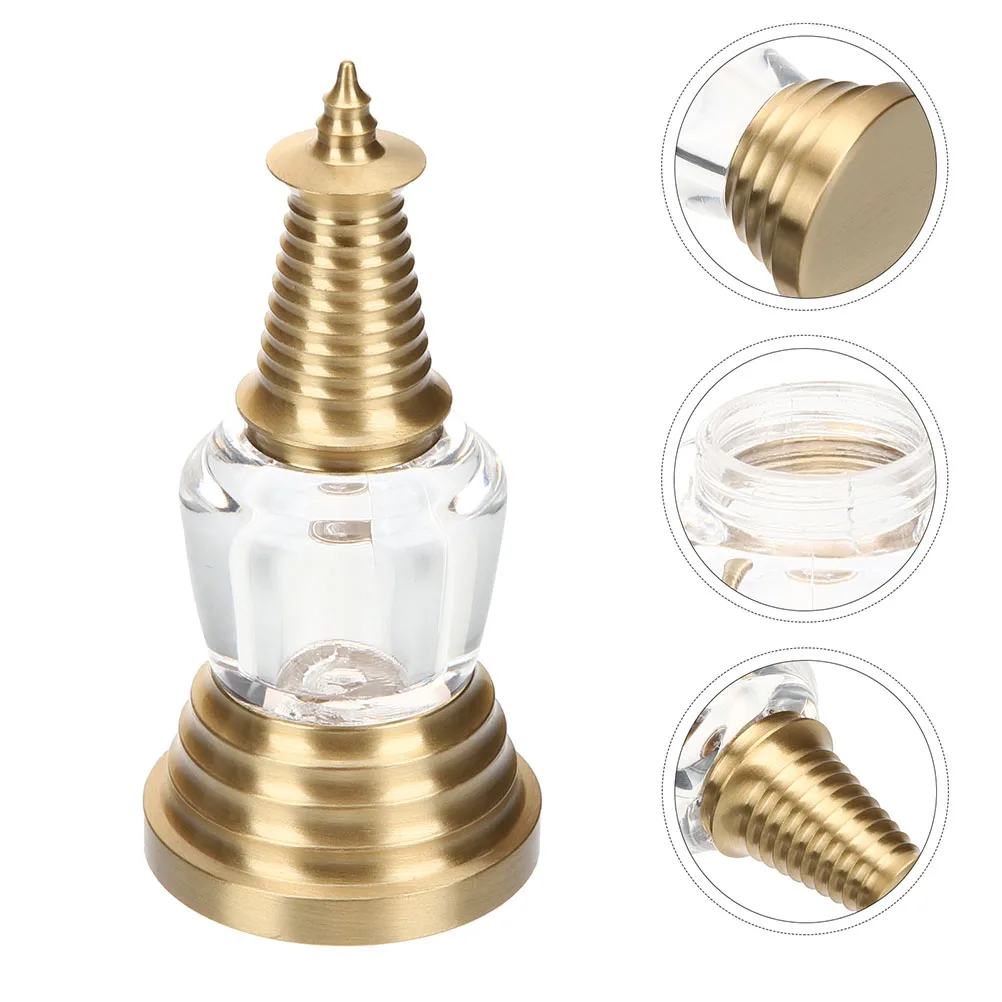 2 Pcs Hollow Openable Brass White Pagoda Figurine Decorative Pendant for Home Office Religious Charm Set Small Tibetan Style
2 Pcs Hollow Openable Brass White Pagoda Figurine Decorative Pendant for Home Office Religious Charm Set Small Tibetan Style