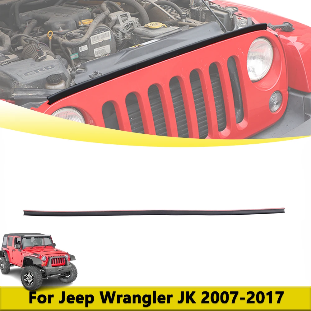 Hood Seal Front Bumper Grille Rubber Strip Decorative Cover for Jeep Wrangler JK 2007-2017 Stickers Car Exterior Accessories
Hood Seal Front Bumper Grille Rubber Strip Decorative Cover for Jeep Wrangler JK 2007-2017 Stickers Car Exterior Accessories