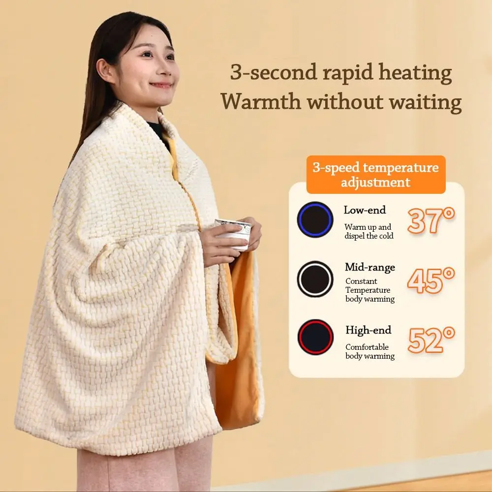 Бытовое носимое USB-одеяло с электрическим подогревом, теплая одежда, моющееся шаль, одеяло, портативное одеяло с подогревом на зиму
Бытовое носимое USB-одеяло с электрическим подогревом, теплая одежда, моющееся шаль, одеяло, портативное одеяло с подогревом на зиму