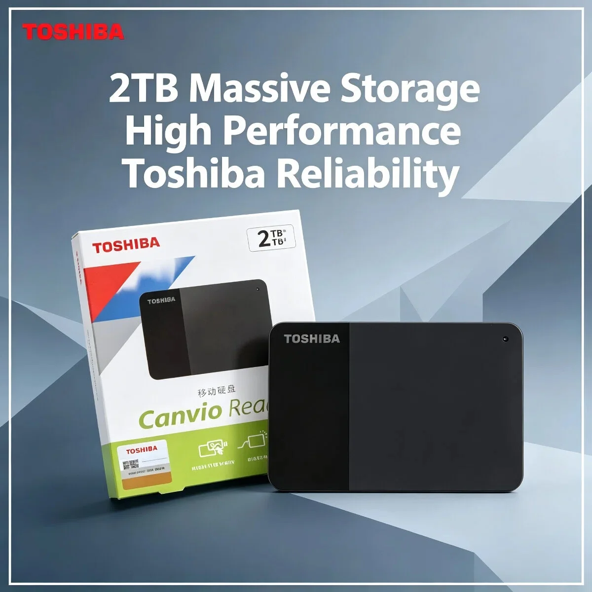 Toshiba B3 4TB 2TB 1TB USB3.0 Portable External Hard Drive Canvio Ready 2.5 Inch Hard Disk for Laptop Mac Android Pro Max
Toshiba B3 4TB 2TB 1TB USB3.0 Portable External Hard Drive Canvio Ready 2.5 Inch Hard Disk for Laptop Mac Android Pro Max