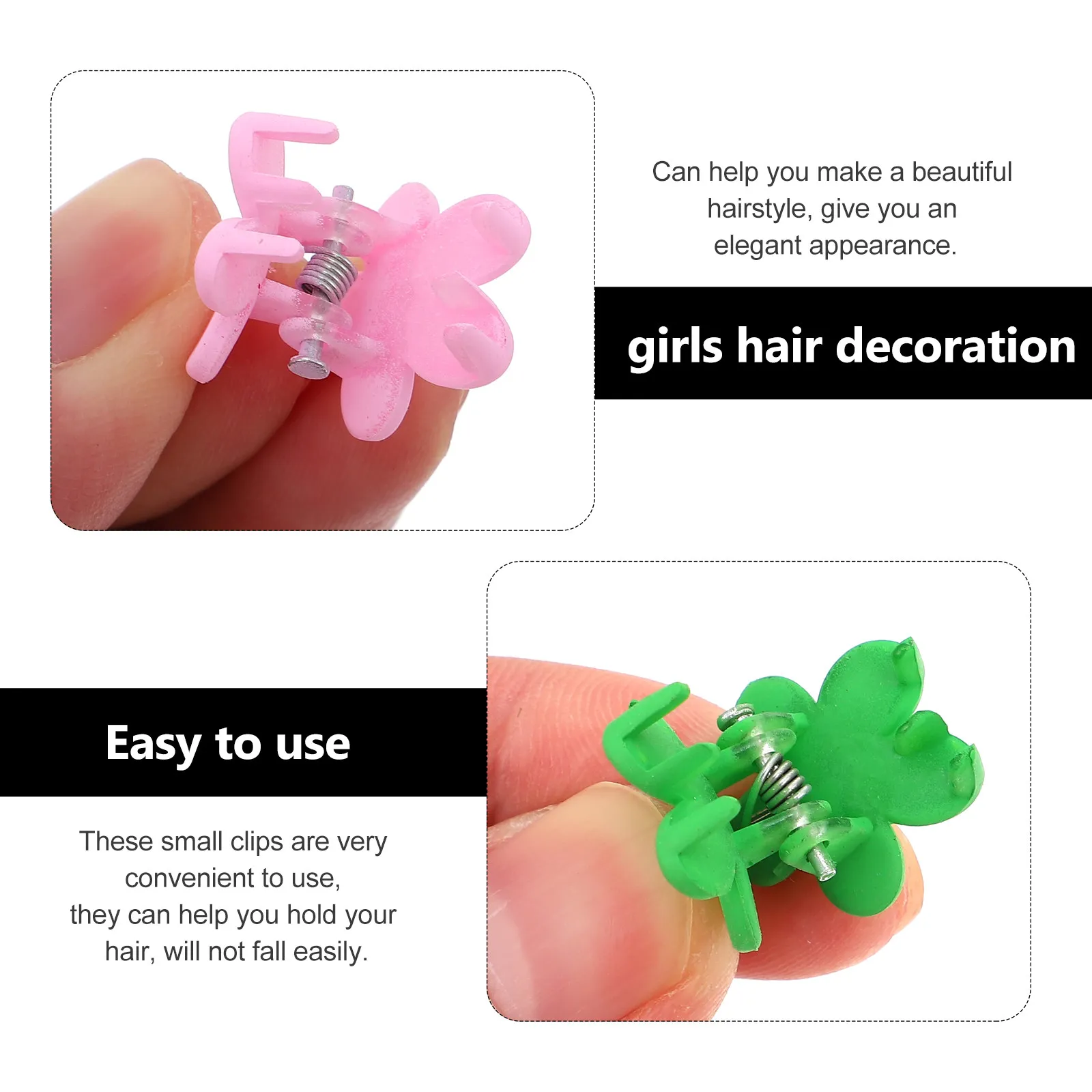 40Pcs Small Flower Hair Claw Barrettes Colorful Design Kids Baby Girls Hair Clip Clamp Strong Hold Anti-Slip Easy on Off Daily
40Pcs Small Flower Hair Claw Barrettes Colorful Design Kids Baby Girls Hair Clip Clamp Strong Hold Anti-Slip Easy on Off Daily