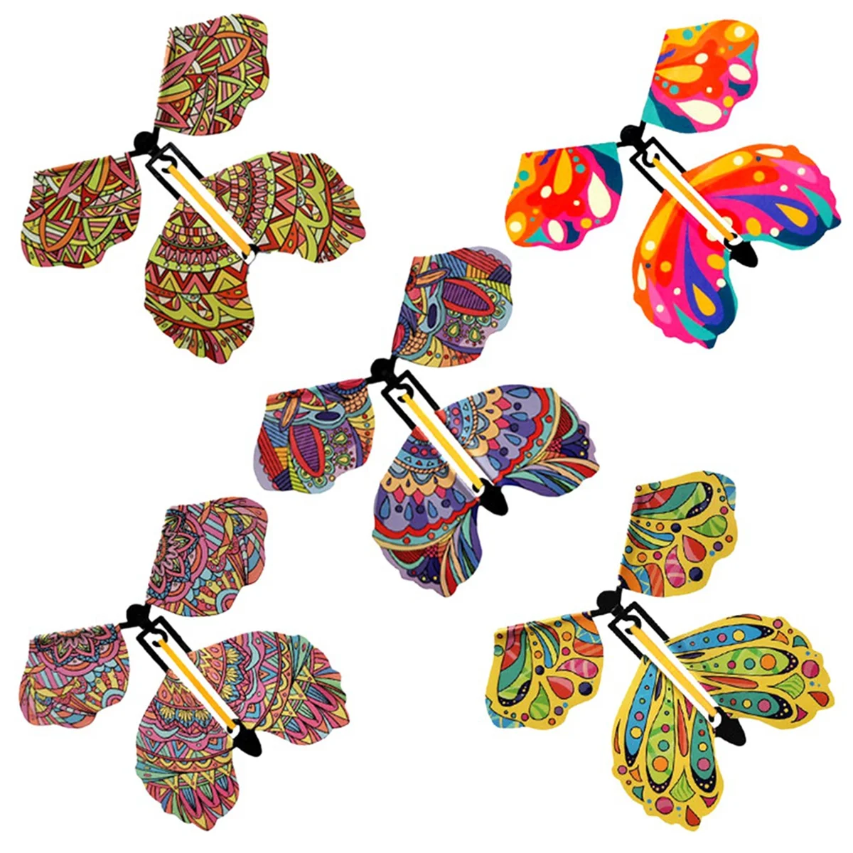 5PCS Flying Butterfly Wind Up Toys Rubber Band Powered Romantic for Surprise Wedding Birthday
5PCS Flying Butterfly Wind Up Toys Rubber Band Powered Romantic for Surprise Wedding Birthday