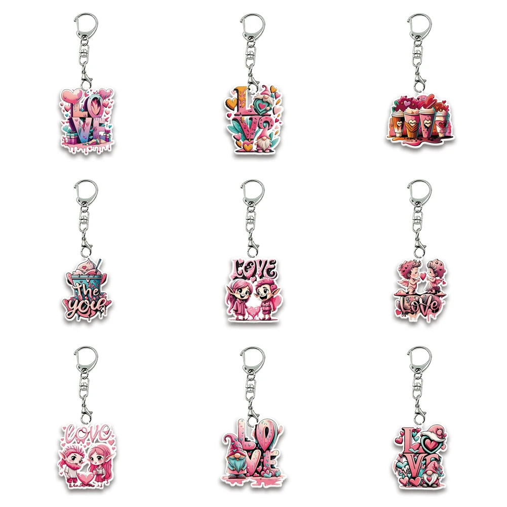 9 pcs/sets Bag Keychains Wholesale Valentines Day Transparent Acrylic White Resin Glitter Transparent Girls Gift DIY Accessories
9 pcs/sets Bag Keychains Wholesale Valentines Day Transparent Acrylic White Resin Glitter Transparent Girls Gift DIY Accessories