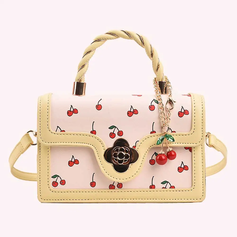 Women Cherry Square Chain Bag Adjustable Strap Sweet Cherry Crossbody Bag Versatile Cherry Pattern Sling Bag Ladies Outdoor Bag
Women Cherry Square Chain Bag Adjustable Strap Sweet Cherry Crossbody Bag Versatile Cherry Pattern Sling Bag Ladies Outdoor Bag
