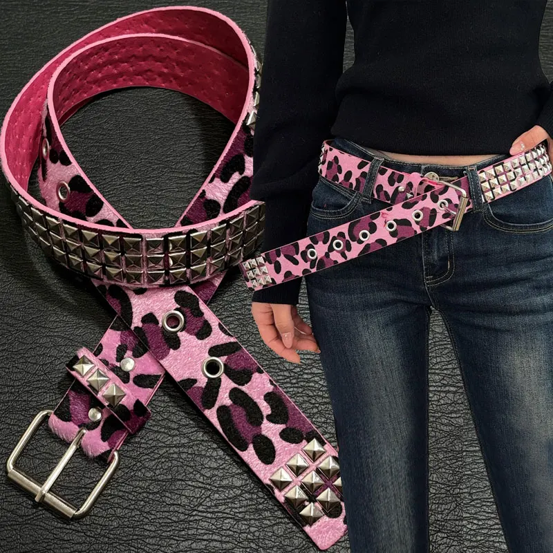 Плюшевый ремень с леопардовым принтом и заклепками в стиле Y2K для женщин: модный аксессуар в стиле панк-рок и хип-хоп, идеально сочетается с джинсами
Плюшевый ремень с леопардовым принтом и заклепками в стиле Y2K для женщин: модный аксессуар в стиле панк-рок и хип-хоп, идеально сочетается с джинсами